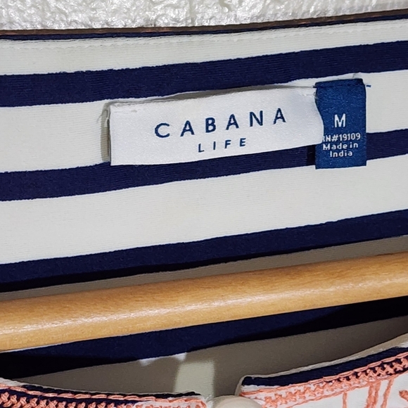 Cabana Nautical Women's Striped Dress - White and Pink - Picture 6 of 7